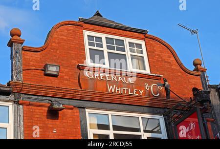 The old Bee-Hive Inn, red-brick pub at 44 High Street, Northwich, Cheshire, UK, CW9 5BE, now an estate agents office Stock Photo