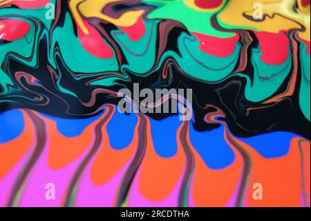 Unique abstract background. Fluttering mixed colors. Stock Photo