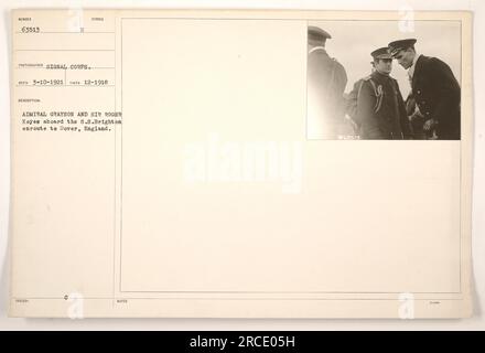 Sir Roger Keyes [Admiral of the Fleet] (right) 1934 Stock Photo - Alamy