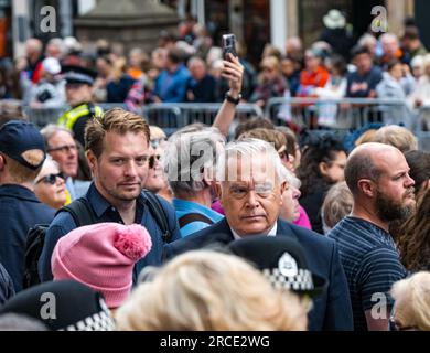 King Charles III with journalist and television correspondent, senior ...