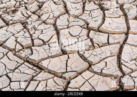 Dried river bed at Hoanib Riverbed Stock Photo