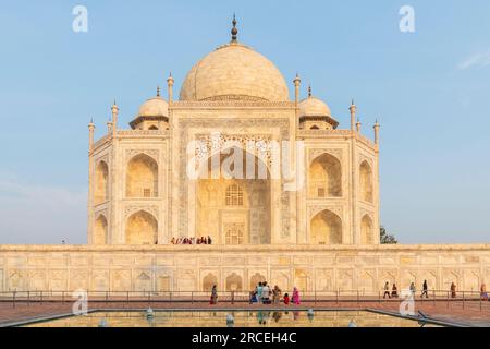 Taj Mahal, UNESCO World Heritage Site, in New Delhi, India. Stock Photo