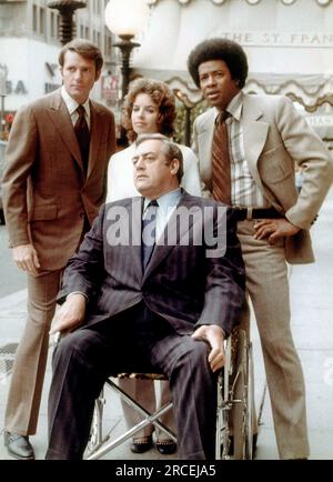 Don Galloway, Raymond Burr, Elizabeth Baur, Don Mitchell, 'Ironside', circa (1971). Photo credit: NBC Stock Photo