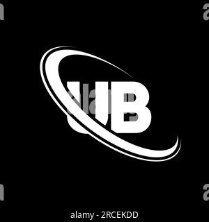 UB logo. U B design. White UB letter. UB/U B letter logo design ...