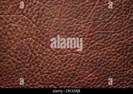 dark brown natural leather texture. vintage background Stock Photo