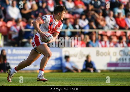 St. Helens, England - 13th July 2023 - Jon Bennison of St Helens. Betfred Super League , St. Helens vs Catalan Dragons at Totally Wicked Stadium, St. Helens, UK Stock Photo