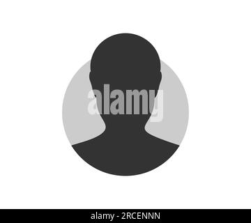 Avatar Profile Picture. User profile icon. Business people. User member, People icon in flat style. Circle button with avatar photo silhouette. Stock Vector