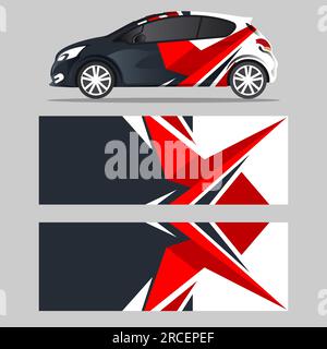 wrapping car decal modern trendy element design vector Stock Vector