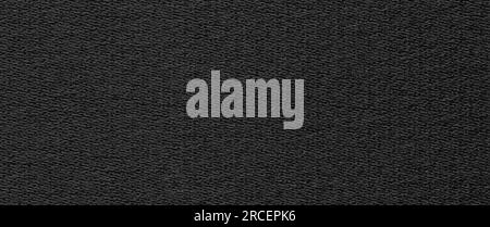 black linen texture as background. natural fabric burlap Stock Photo