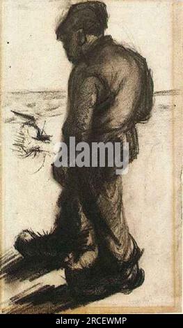Peasant 1885 by Vincent van Gogh Stock Photo