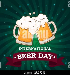 International beer day Stock Vector