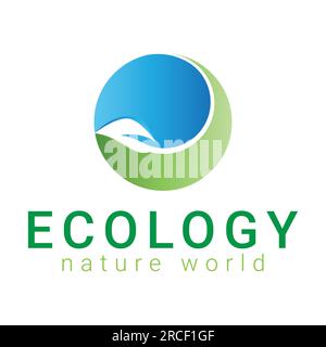 Bio Shield Logo Design Ecology Logotype Stock Vector