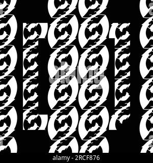 abstract seamless pattern with white abstract beans; beans abstract ornament repetition Stock Vector
