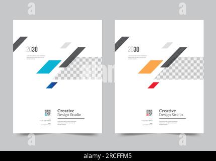 Cover template flyer design vector background. Stock Vector