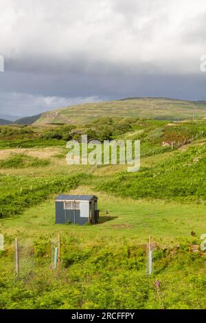 Hen house, Treshnish, Isle of Mull, Scotland Stock Photo