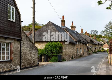 Beautiful view footage taken of the village with a camera Stock Photo