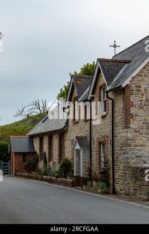 Beautiful view footage taken of the village with a camera Stock Photo