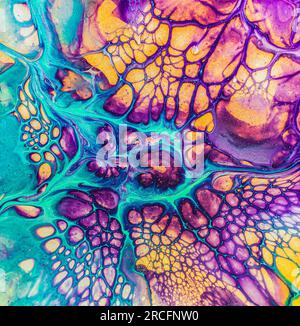 Acrylic & Resin Abstract Art Stock Photo