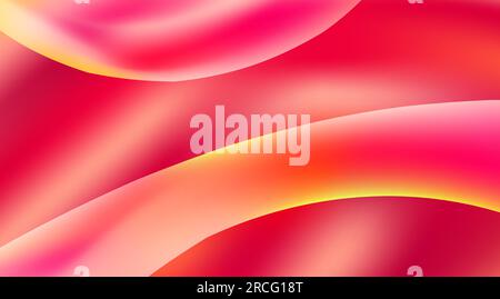 Abstract elegant red gradient background with smooth rounded shapes. Blurred vector graphic pattern Stock Vector