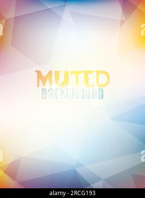 Abstract vintage geometric background by muted colors. Vertical vector graphic pattern. CMYK colors Stock Vector