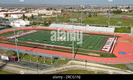 Whitney High School Football Field Stock Photo