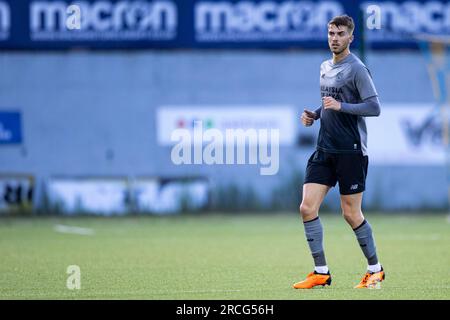 Barry, UK. 14th July, 2023. Cian Ashford of Cardiff City in action