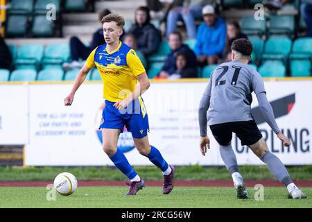 Barry, UK. 14th July, 2023. Cian Ashford of Cardiff City in action