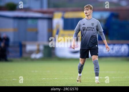 Barry, UK. 14th July, 2023. Cian Ashford of Cardiff City in action