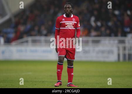 Hartlepool, UK. 14th July, 2023. Terrell Agyemang of Middlesbrough during the Pre-season friendly match Hartlepool United vs Middlesbrough at Suit Direct Stadium, Hartlepool, United Kingdom, 14th July 2023 (Photo by James Heaton/News Images) in Hartlepool, United Kingdom on 7/14/2023. (Photo by James Heaton/News Images/Sipa USA) Credit: Sipa USA/Alamy Live News Stock Photo