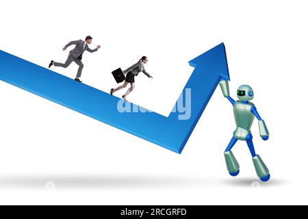 Artificial intelligence helping support the economic growth Stock Photo