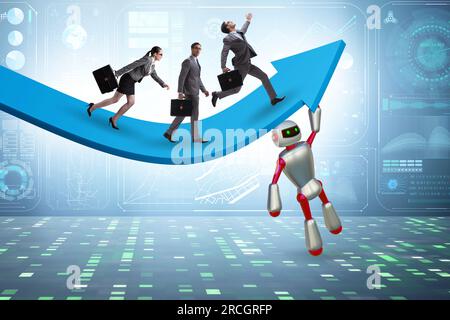 Artificial intelligence helping support the economic growth Stock Photo