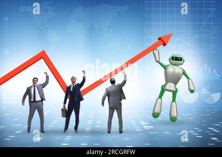 Artificial intelligence helping support the economic growth Stock Photo