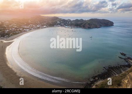 Resort in Central america Nicaragua aerial drone view Stock Photo
