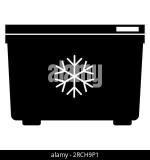 Freezer icon. mini fridge icon sign. flat style. Stock Photo