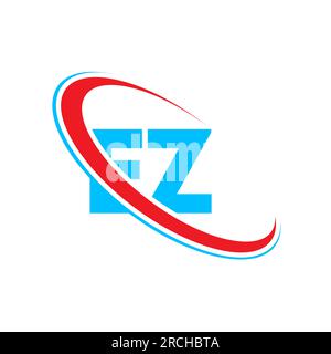 EZ letters logo, E and Z letters logo alphabet design. EZ Letter Template Vector Illustration. Creative Letter EZ Modern Business Logo Vector Template Stock Vector