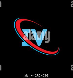 IV circle monogram logo design ideas Stock Vector Image & Art - Alamy