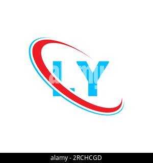 Premium Vector  Initial ly letter linked logo vector template swoosh