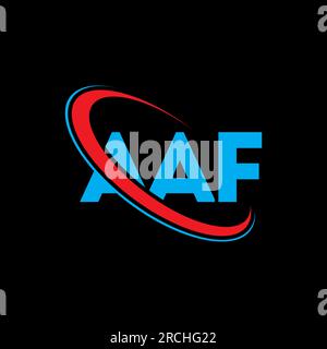 AAF logo. AAF letter. AAF letter logo design. Intitials AAF logo linked ...