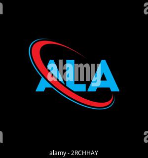 Ala Initals ALA logo. ALA letter. ALA letter logo design. Initials ALA logo linked ...