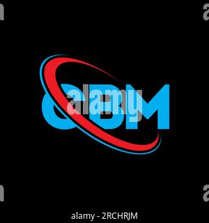 CBM circle letter logo design with circle and ellipse shape. CBM ...