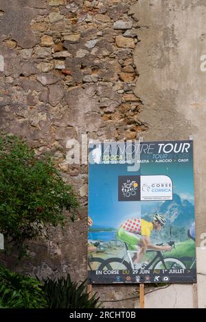 Tour de France in Calvi Corsica  2013 for the first time Stock Photo