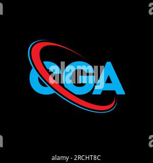 CGA logo. CGA letter. CGA letter logo design. Initials CGA logo linked ...
