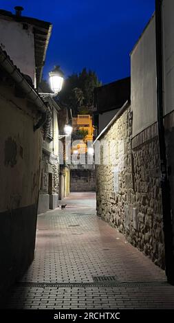 Miranda de Ebro town at night Stock Photo