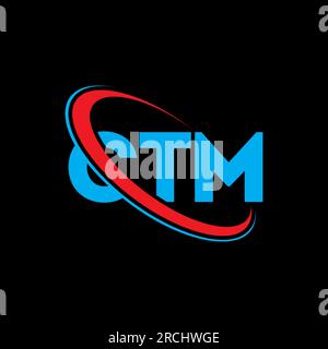 CTM circle letter logo design with circle and ellipse shape. CTM ...