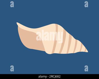 Vector spiral shell flat Stock Vector Image & Art - Alamy
