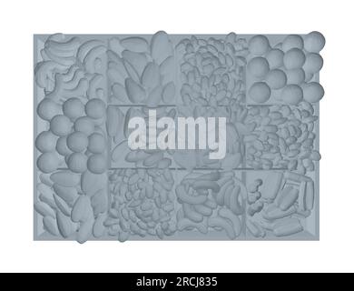 Vector gray nuts set polygonal. Vector background of dry nuts and seeds - almond, cashew, peanut, walnut, pistachio. Food for grocery shop, black and Stock Vector