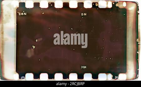 Closeup of colorful old film / movie light leaks texture. Stock Photo