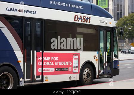 Los Angeles, California: Los Angeles LADOT Transit DASH bus Stock