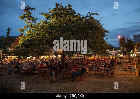 Gent, Belgium. 14th July, 2023. Illustration picture shows the Gent Jazz festival in Gent, Friday 14 July 2023. This year's edition takes place from 5 to 15 July. BELGA PHOTO NICOLAS MAETERLINCK Credit: Belga News Agency/Alamy Live News Stock Photo
