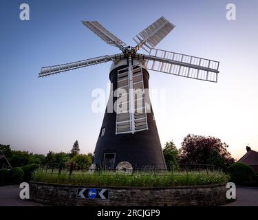 Holgate Windmill on a roundabout in York Stock Photo